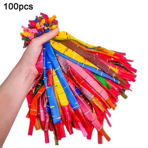 100PCS Rocket Balloons Screaming Balloons Flying Long Balloons for Parties(1.8g)