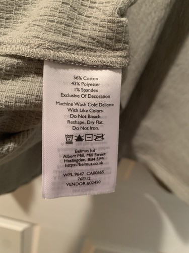 Eddie Bauer Damen L Salbei Everyday Tex Henley U-Ausschnitt Druckknopfverschluss Shirt Neu mit Etikett - Bild 11 von 15