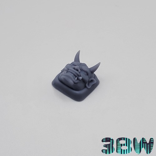 Japanese Mask Keycap Set | Unpainted Resin Artisan Caps | Cherry MX | Oni - Picture 5 of 10