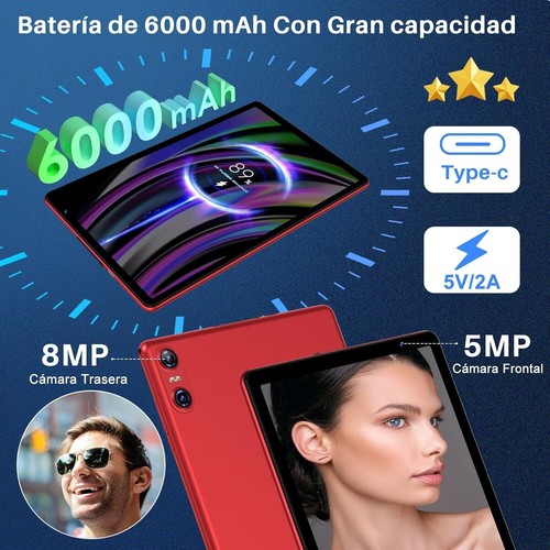 Tablet 10´ Android 14 20 GB RAM 128 GB ROM 5G Wi-Fi 6 GPS 8 Core con Teclado - Imagen 6 de 7