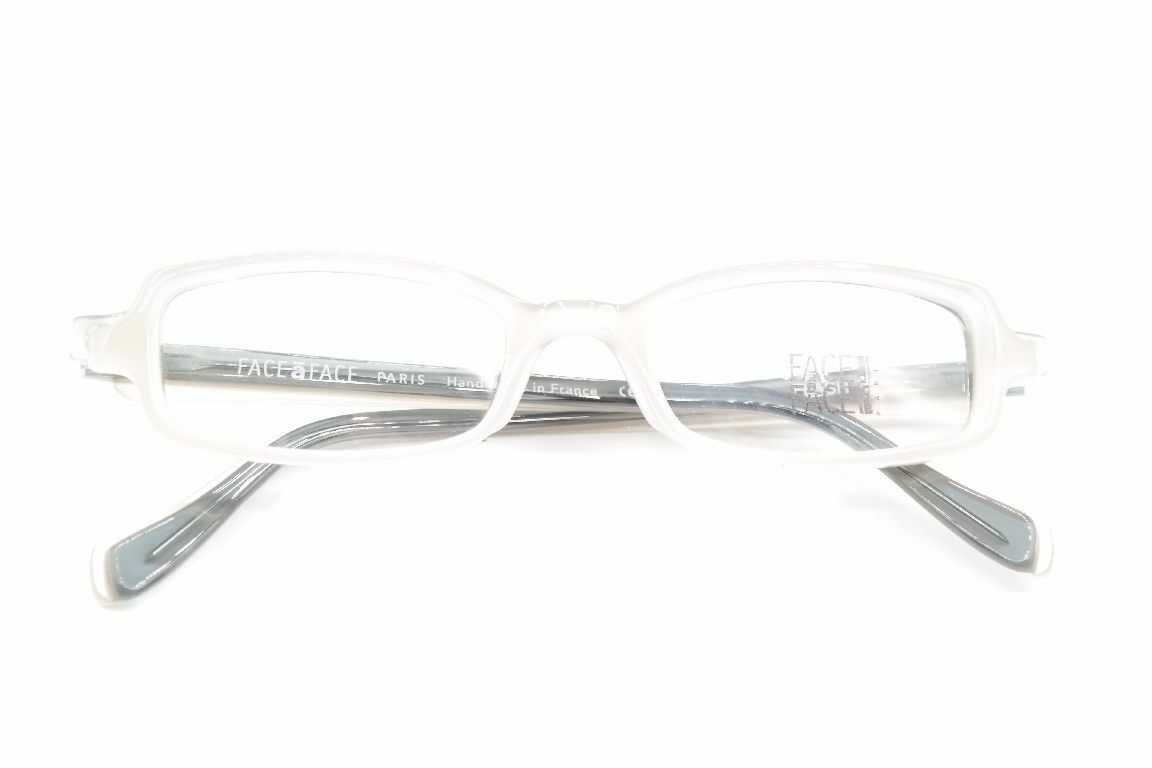 Face a Face Flash Weiß Grau oval Brille Brillengestell eyeglasses Neu