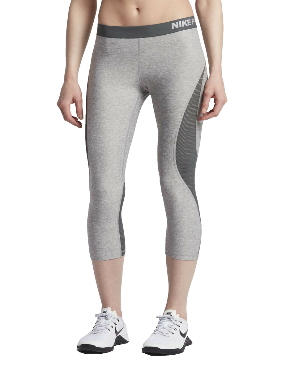 grey nike capris