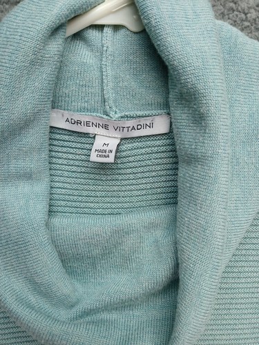 Adrienne Vittadini Women's Size M Cowl Neck Reef Heather Sweater - Picture 3 of 9