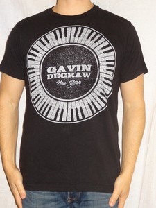 Gavin-Degraw-New-York-2012-Tour-Tultex-Cotton-Black-Graphic-Tee-Small