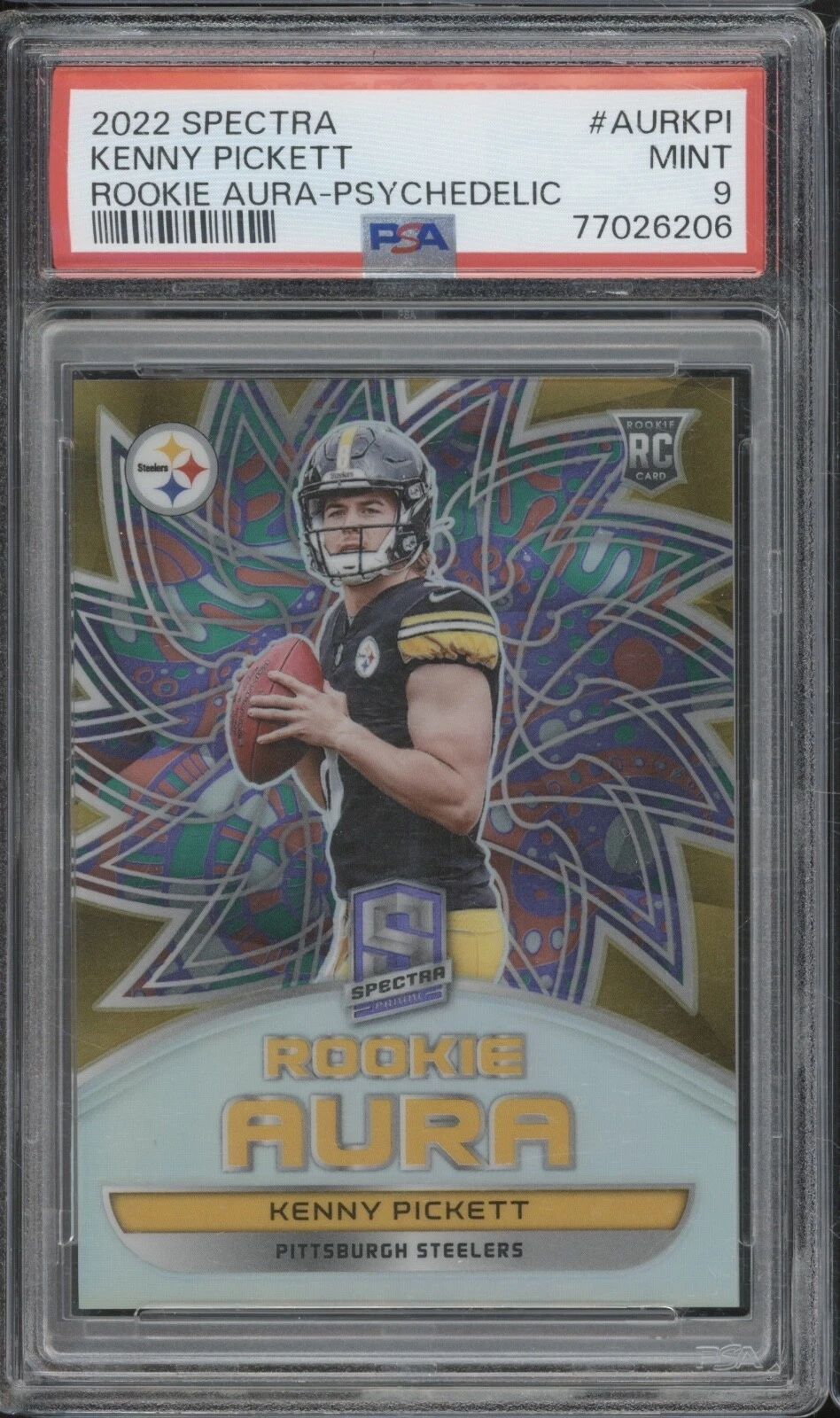 Kenny Pickett Panini Spectra Rookie Aura #AURKPI Psychedelic