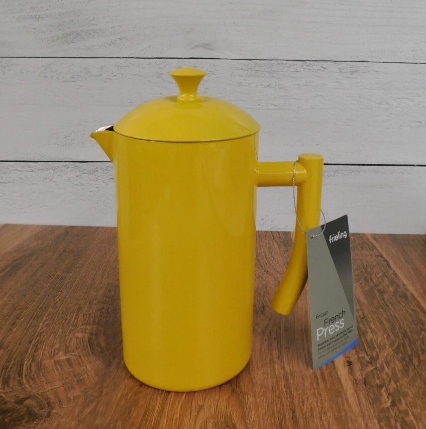 Frieling Stainless Steel 34 Ounce French Press, Sunshine Yellow * NEW *