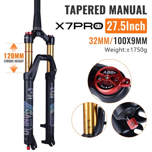 120/140mm Travel MTB Bicycle Forks 26/27.5/29 Inch Manual Lockout Oil Gas Fork - Picture 16 of 44