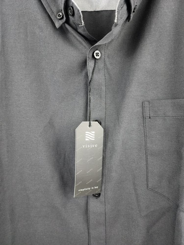 Visive Mens Shirt 3XLarge New With Tags Black - Picture 3 of 5