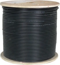 OUTDOOR  DIRECT BUR GEL TYPE SHIELDED BULK Cat6 Cable  1000FT