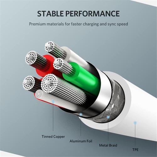 USB Type C Data Cable 5A Fast Charging USB-A to USB-C Charger lot Cord For Phone - Picture 4 of 11