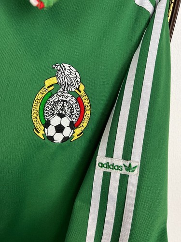 Vintage Adidas Originals Mexico World Cup Football Jacket Soccer Track Top Sz M - Picture 6 of 21