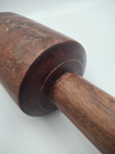 Antique Handmade Teak Wood Wooden Indian Chapatis Rolling Pin Heavy Weight (3) - Picture 21 of 24