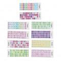 Neu 2pcs Tastatur Aufkleber Bunte Englische Sprache Staubdichte Wasserdichte - Bild 6 von 27