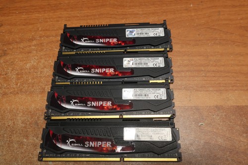 G.SKILL Sniper Gaming Series 16GB (4 x 4GB) DDR3 1600 (PC3 12800) Desktop Memory - Picture 1 of 4