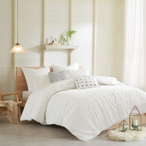 Queen duvet cover tufted duvet cover boho bedding set dorm duvet with pillow