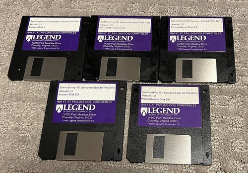 Spellcasting 101 Sorcerers Get All The Girls 1990 Legend IBM PC Game 5.25" + 3.5 - Picture 3 of 6