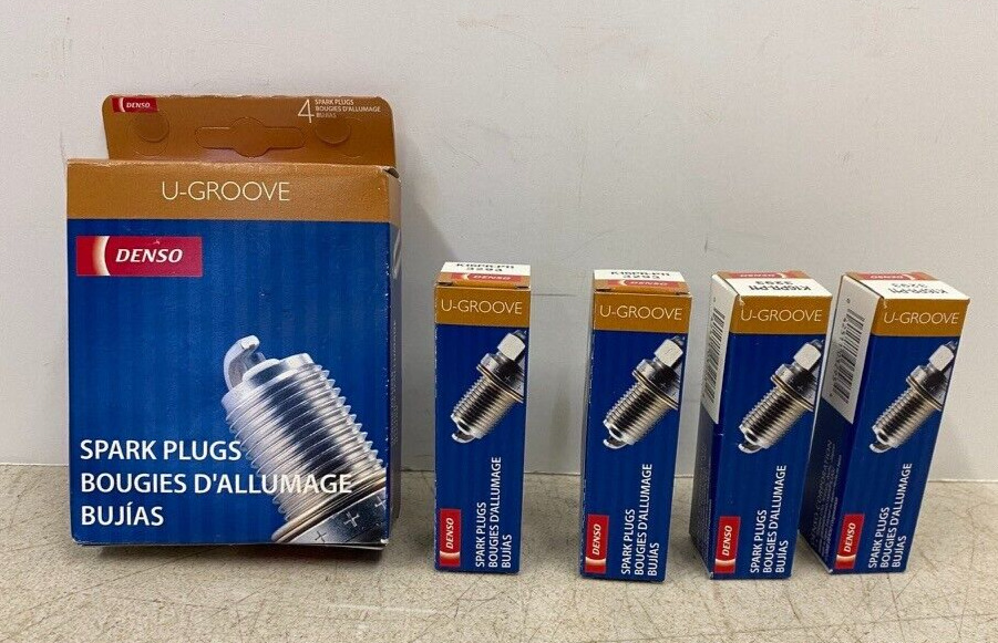 New Denso K16PR-P11 U Groove Spark Plugs Lot of Four Unused