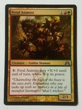 MTG [2013] Feral Animist - Dragon's Maze card 70/156 [NEAR MINT] Uncommon, Magic