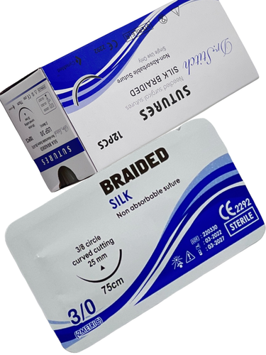 3/0 Silk Training Suture Threads Emergency First Aid Kit Tools - Picture 12 of 12