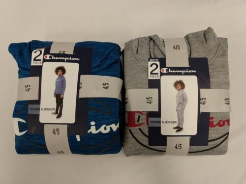 Champion Boy's Heavyweight 2 Piece Hoodie & Jogger Active Set Sz4/5 Choose Color