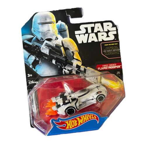 Star Wars Force Awakens Hot Wheels (2014) First Order Flametrooper Character Car - Bild 2 von 5
