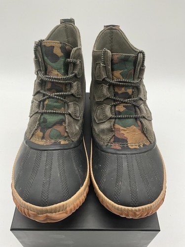 SOREL Out N About Plus Camo Boot Womens Size 7 Green Suede Lace Up 1871681326 - Picture 5 of 23
