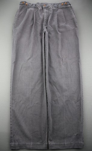Vintage Herren Farah Plissee vorne Chino Hose grau Größe 34x29 (Msr 34x28) - Bild 1 von 7