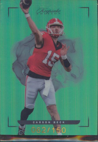 2022 Super Products Keepsake Edition CARSON BECK GREEN ROOKIE /150 MIAMI - Picture 1 of 2