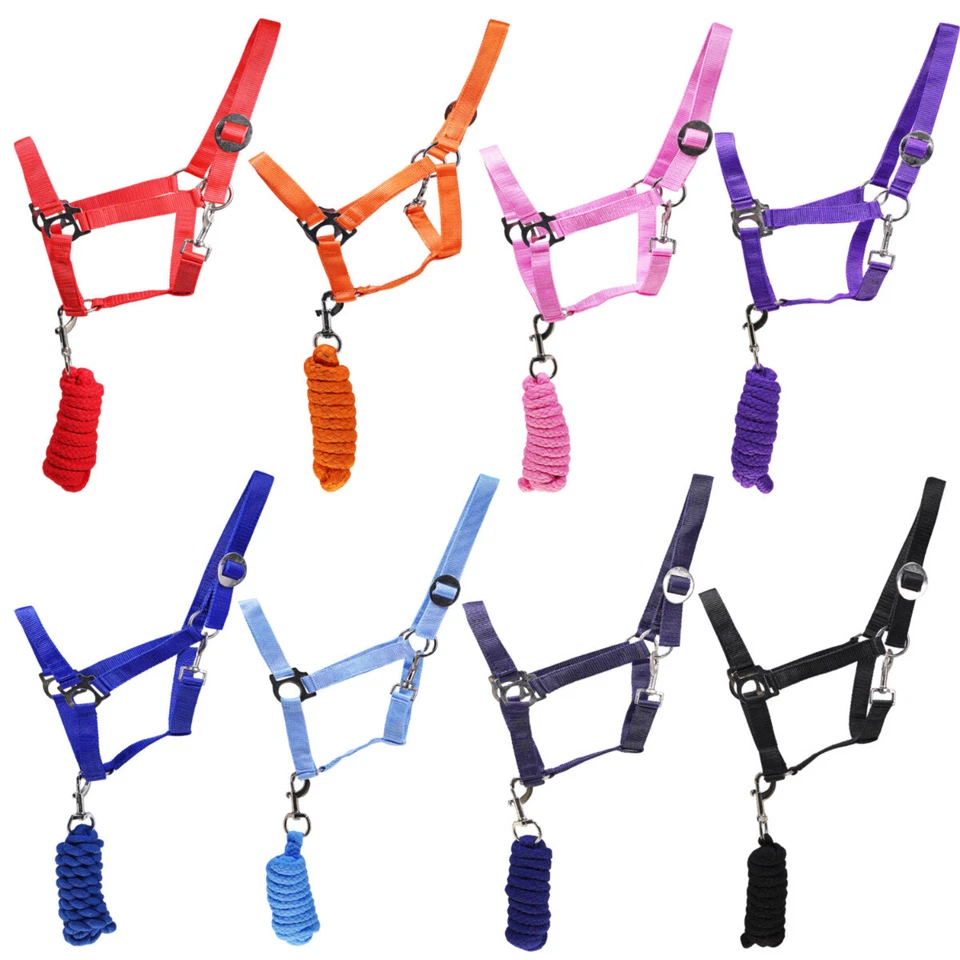 L-Sport Set Nylon Halfter und weicher Strick mit Karabinerhaken