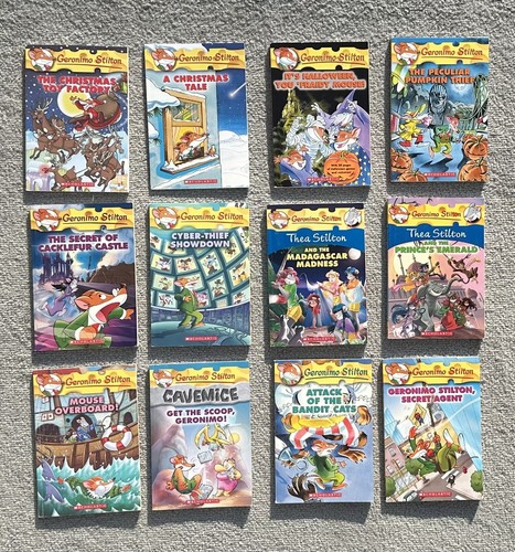 Lot of 12 Geronimo Stilton PB Youth Chapter Books by Thea Stilton Mixed Fantasy - Imagen 1 de 22