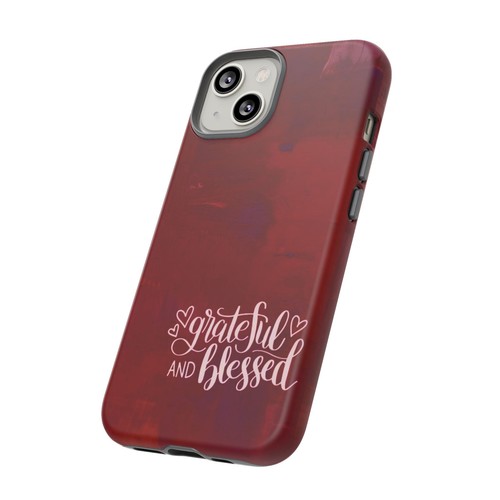 Red Tough Cases For iPhone, Galaxy, Pixel Grateful and Blessed - Picture 61 of 251