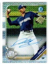 2019 Bowman Chrome JOE GRAY ROOKIE Mega Box MOJO REFRACTOR AUTO!
