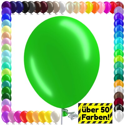 Luftballons Luftballon 10-1000 Stück Bio Ø 27 cm Premium GROSSE FARBWAHL Helium