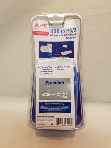 APC USB TO PS/2 MOUSE & KEYBOARD SMART CONVERTER ADAPTER DATA CABLE SHIPS FREE! - Picture 2 of 2