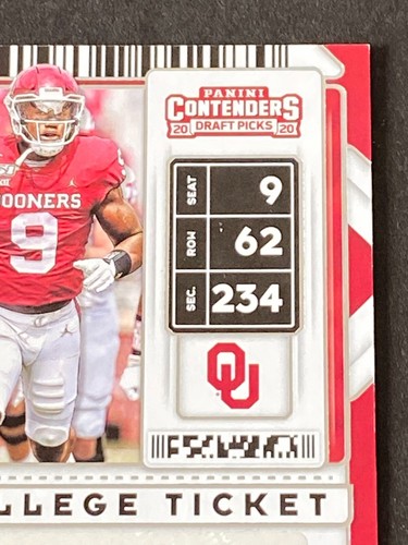 Kenneth Murray 2020 Panini Contenders Draft Picks College Ticket Rookie Auto RC - Picture 3 of 10