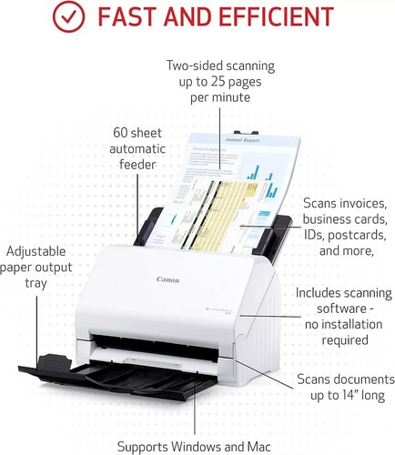 Canon ImageFORUMLA R30 Office Dokumentenscanner, automatischer Dokumenteneinzug Duplex Scan - Bild 3 von 8