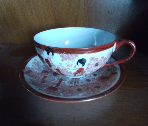 Japanisches Teeservice aus Porzellan mit Geisha Lithophane, 20 tlg - Bild 7 von 9