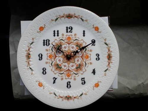 Working Rare Vintage BULOVA Plate Clock 10 Inch Japan - Picture 1 of 7
