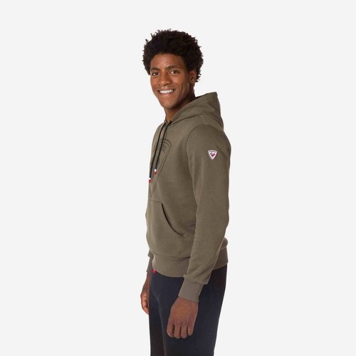 Rossignol Felpa Uomo con Cappuccio Logo, Sweat Hood - 246 (Acinus Leaf) - Imagen 3 de 5