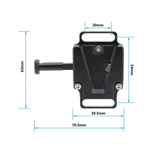 CAMVATE Super Crab Clamp Universal V-Lock Mount QR Adapter Camera Battery Mount - Picture 25 of 28
