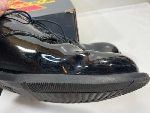 Thorogood Mens 11.5 WIDE Poromeric Academy Black Oxford Shoes 831-6031 SR Job - Picture 22 of 24