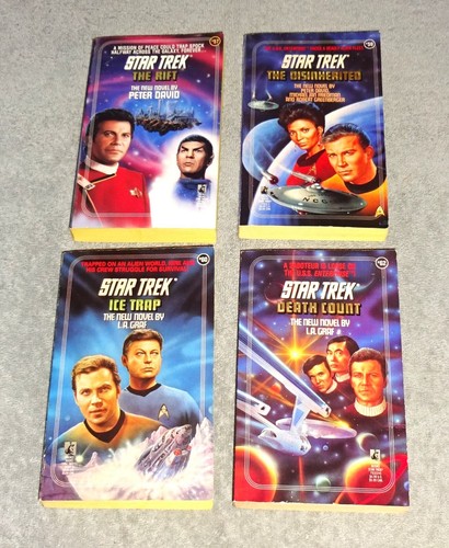 Star Trek Novel #s 57 59 60 62 Lot of 4 Pocket Books Paperback - Picture 1 of 24