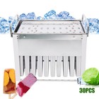 30pcs Mold Cup Ice Cream Stainless Steel Molds Pop Lolly Popsicle Stick Holder