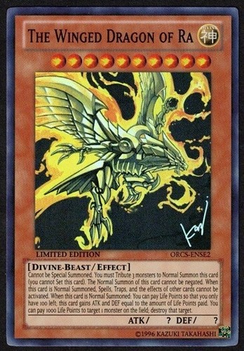 Yugioh The Winged Dragon of Ra ORCS-ENSE2 Super Rare Limited - VLP - Bild 1 von 2