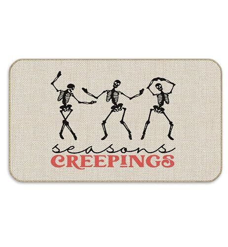 Skeleton Funny Door Mat - Halloween Door Mat Outdoor 17x30 Inch Doormat Outdo... - Picture 1 of 3