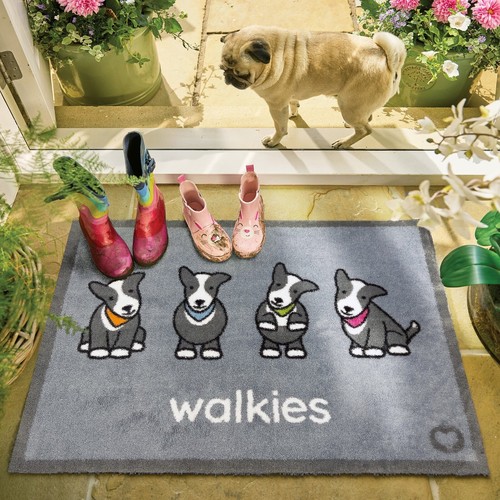 Hug Rug Herdy(HELLO EWE) Dirt Trapper Door Mat / Runner 65x85cm - Picture 7 of 8