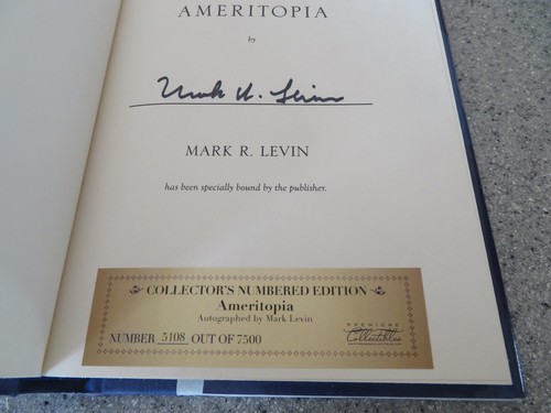 2012 HC Mark Levin FLAT signed AMERITOPIA book, boxed #5108 of 7500 - Picture 4 of 10