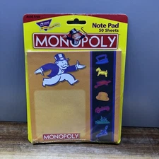 TREND Vintage Monopoly Collectors Note Pad Sealed 2002 Hasbro 50 Sheet T-72020