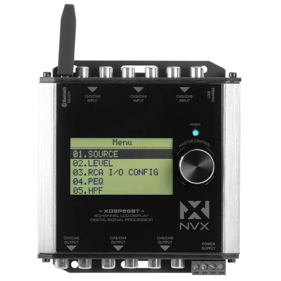 Procesador de señal digital (DSP) NVX XDSP66BT BLUETOOTH 15 bandas ecualizador paramétrico Foto 2 de 4
