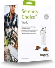 Phonak Serenity Choice Work K125 Reusable Earplugs Hearing Protection USA